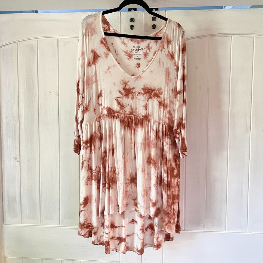 Super Soft Long Sleeve Babydoll Tunic Top